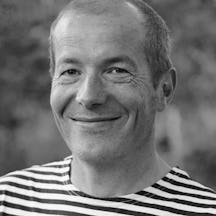 Black and white photograph of Jim Naughten