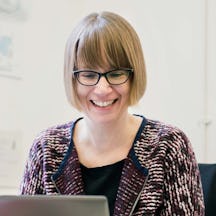 Colour photograph of Betty Sacher