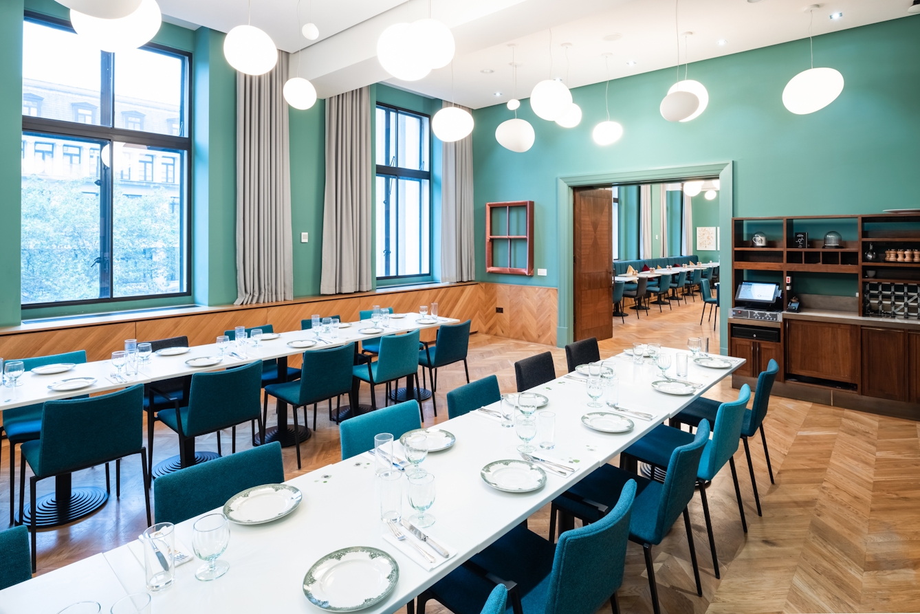 Photograph of the Private Dining Room at Wellcome Collection.