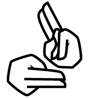 Icon for BSL (British Sign Language).