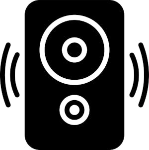 A sound speaker.