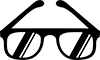 Drawing showing tinted glasses.